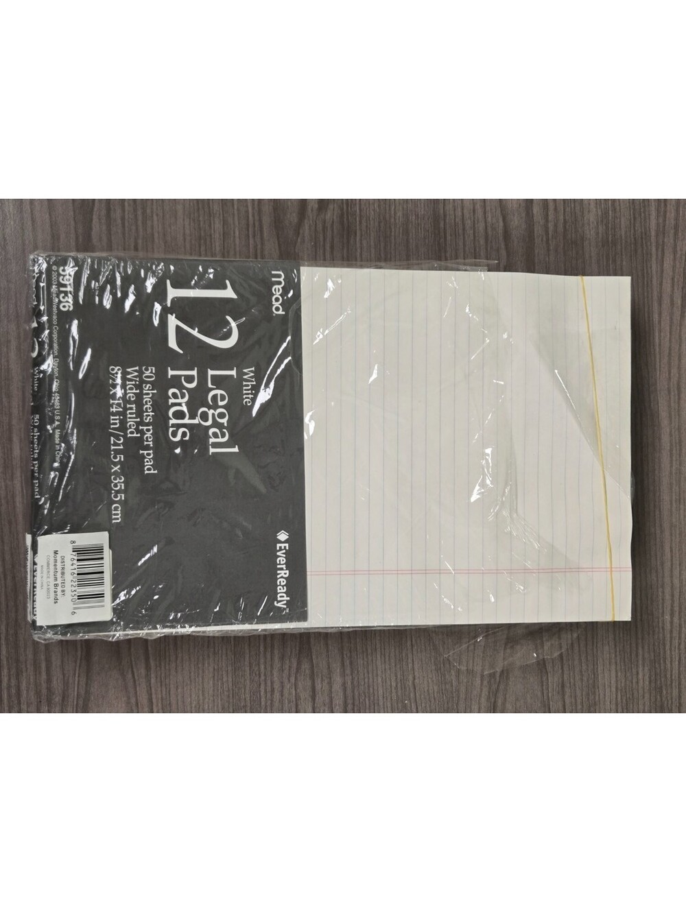 Mead EverReady White Legal Pads 8.5" x 14" Wide Ruled 50 Sheets 5 Pack